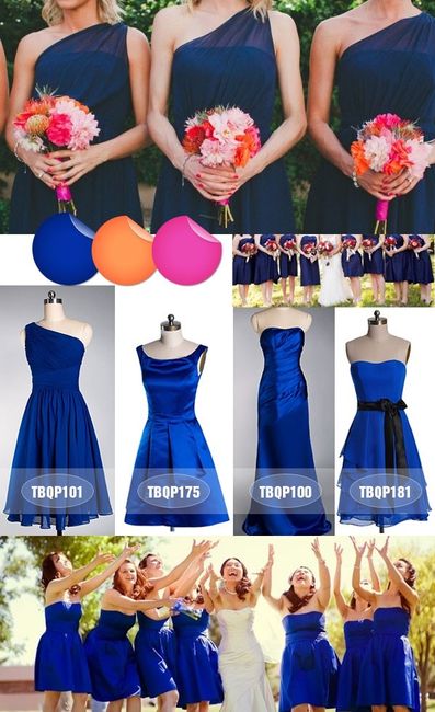 Vestidos damas azul