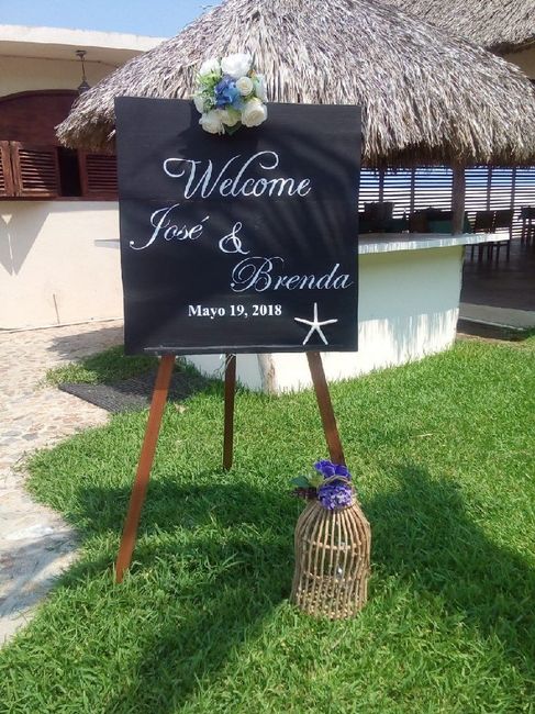 Letreros de bienvenida para la recepción - 1