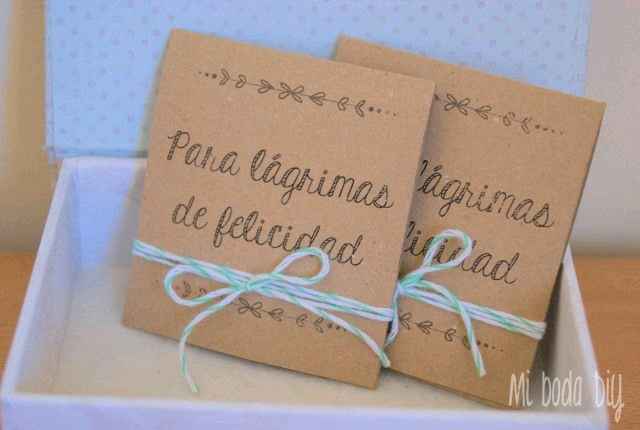 Ideas: pañuelos para lagrimas de felicidad - 2