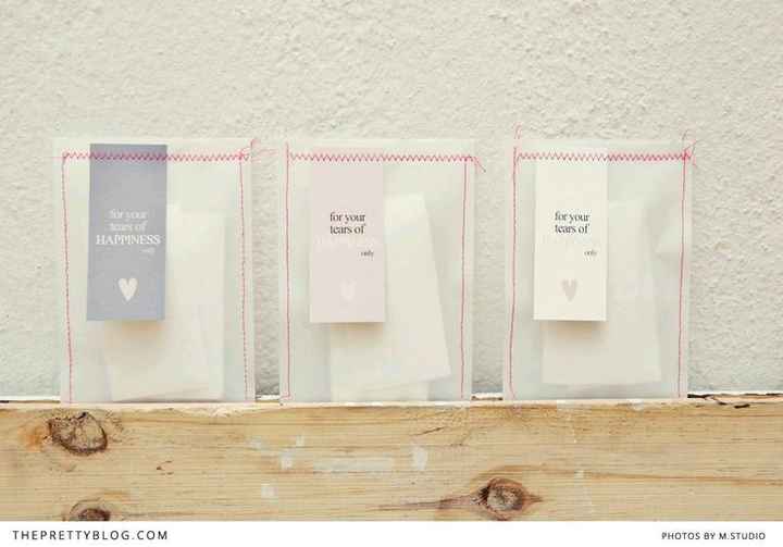 Ideas: pañuelos para lagrimas de felicidad - 5
