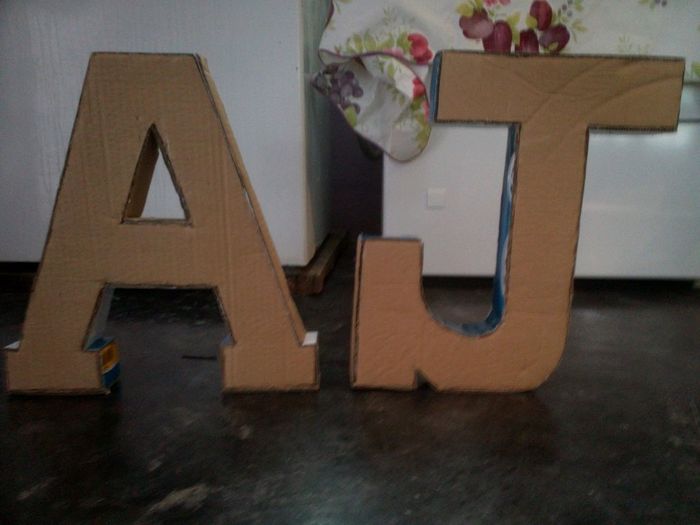 Ideas: decoracion de letras gigantes - 1