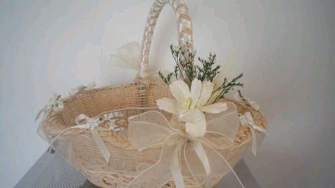 Ideas: canastas para las niñas de las flores o para las oraciones y recuerditos - 4