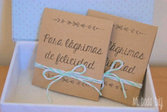 Ideas: pañuelos para lagrimas de felicidad - 2
