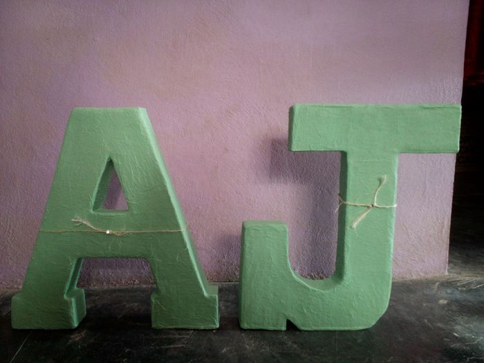 Ideas: decoracion de letras gigantes - 1
