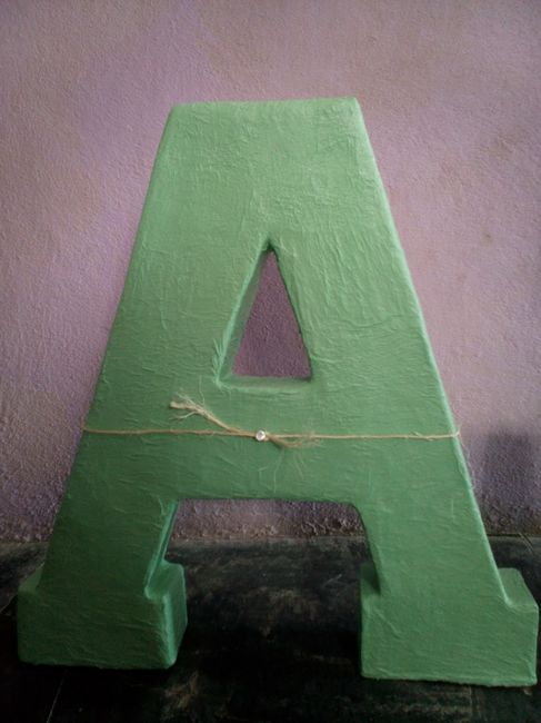 Ideas: decoracion de letras gigantes - 2