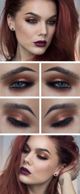 Maquillaje en tono bronce 7