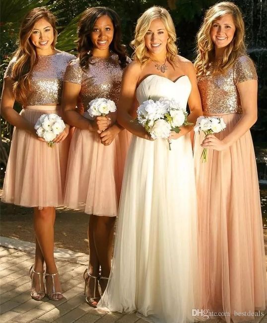Vestidos para damas en Rose Gold 2