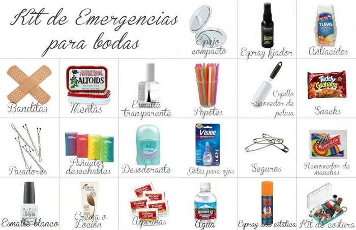 Kit de emergencia para los invitados a la boda 2