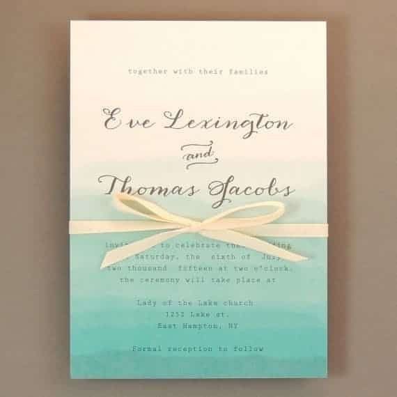 Como recomiendan la invitación si la boda sera en la playa? 4