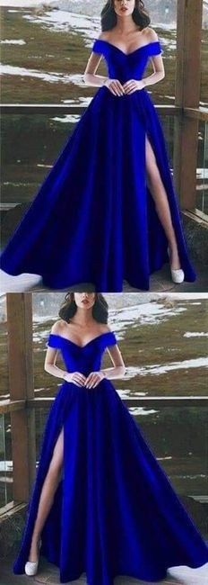 Vestidos en azul royal para invitadas 22