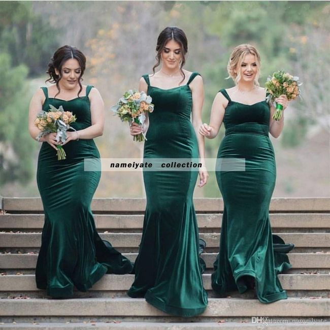 Color de vestido de damas en frío 10