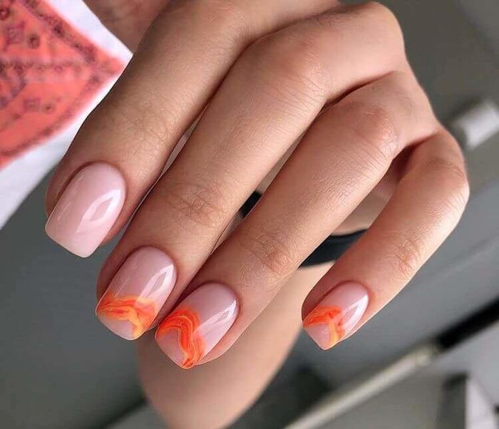Colores : Uñas en color Naranja 15