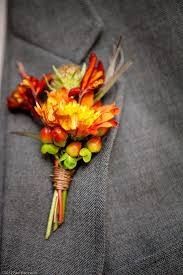 Colores : Boutonniere en tono Naranja 8