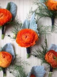 Colores : Boutonniere en tono Naranja 9