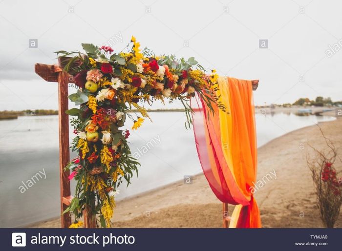 Colores : Arcos para ceremonia en tono Naranja 7