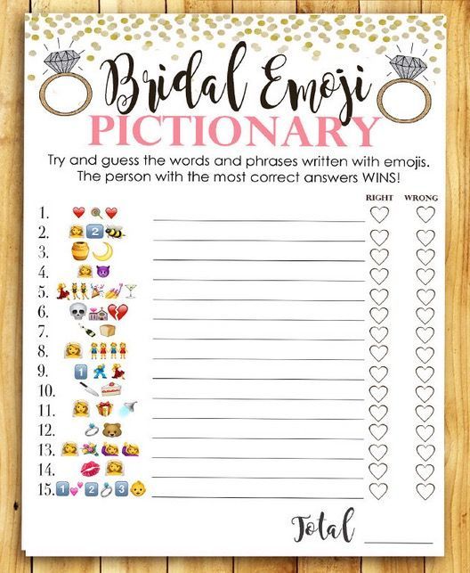 Juegos para el bridal shower 10