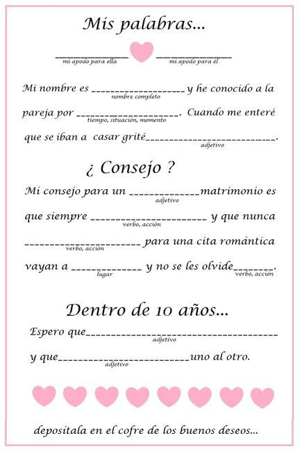 Juegos para el bridal shower 12