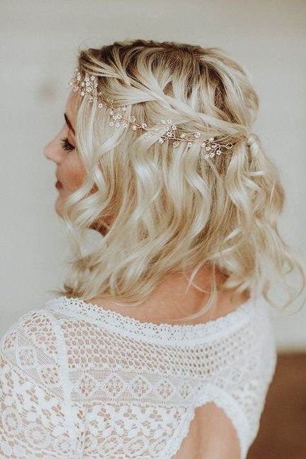 Peinados para novias con cabello corto 6