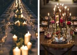 Centro de mesa con más velas que flores 18
