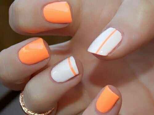 Colores : Uñas en color Naranja - 1