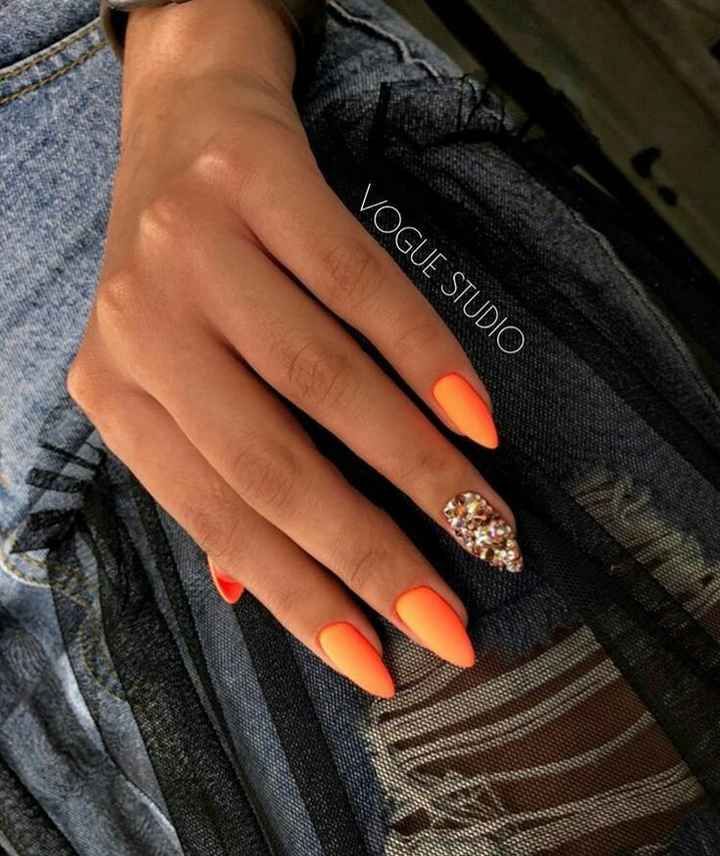 Colores : Uñas en color Naranja - 2