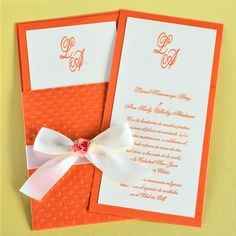 Colores : Invitaciones en Tono Naranja - 3