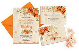 Colores : Invitaciones en Tono Naranja - 12