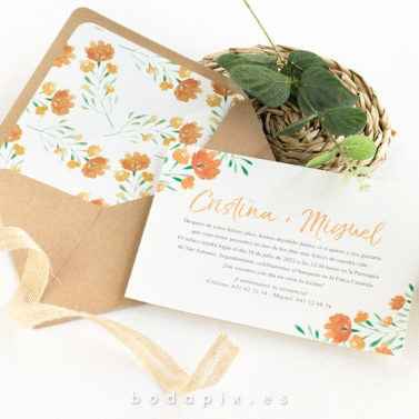 Colores : Invitaciones en Tono Naranja - 13