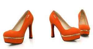 Colores : Zapatillas en tono Naranja - 16