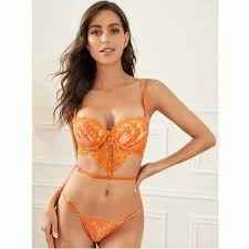 Colores : Lencería en tono Naranja - 4