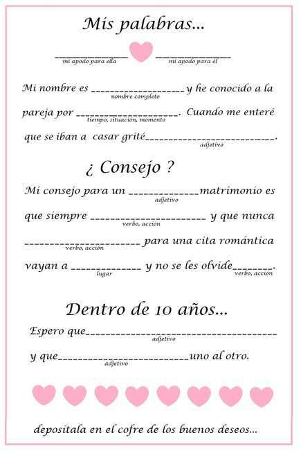 Juegos para el bridal shower - 7