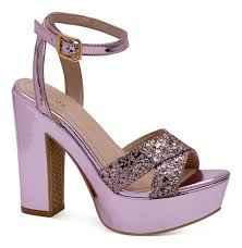 Zapatillas tacón ancho para novia. - 5