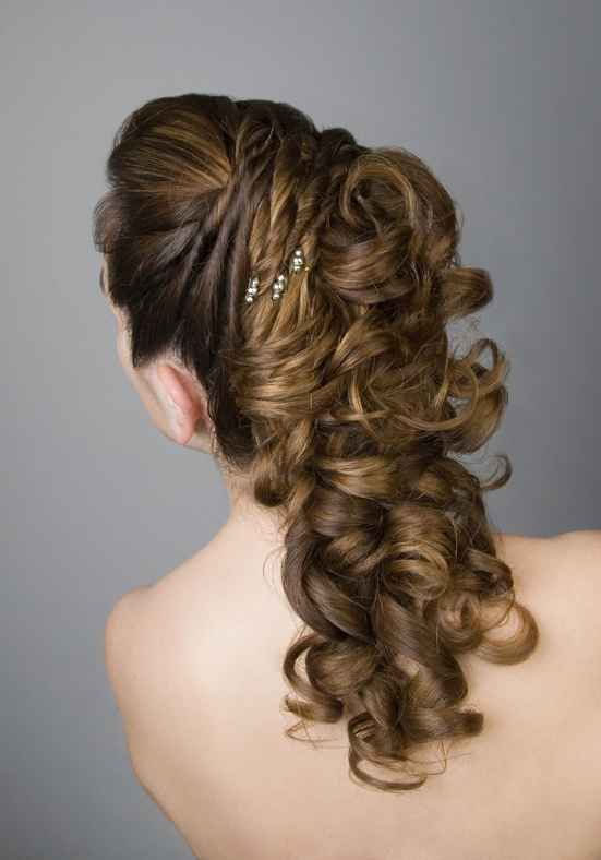 Peinado semi-recogido para novias - 11