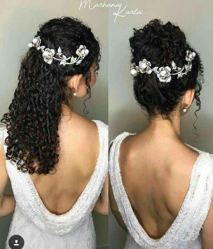 Peinado para novias con cabello rizado - 9