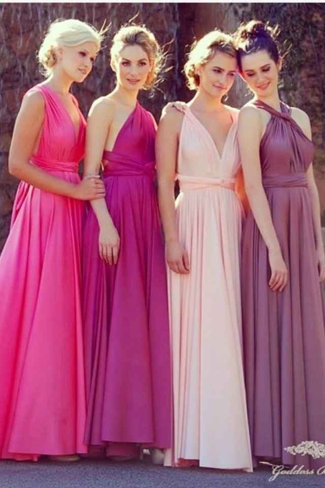 Damas en degradado de color