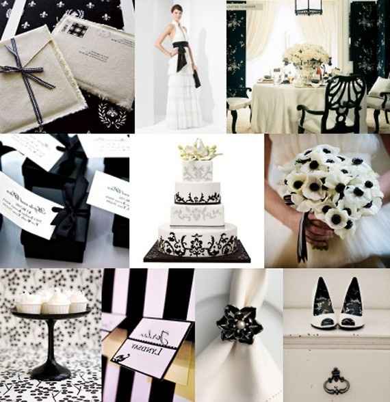 Boda blanco y negro