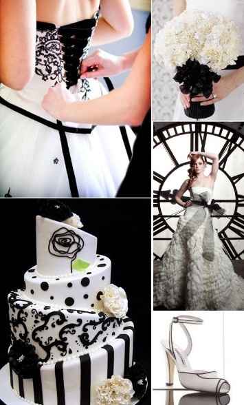 Boda blanco y negro