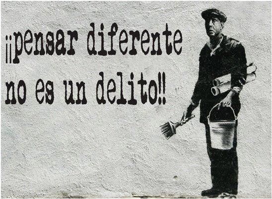 Pensar diferente no es delito