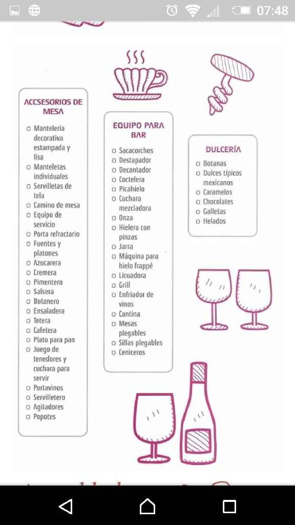 ¿que se puede y que no se puede pedir en la mesa de regalos? - 4