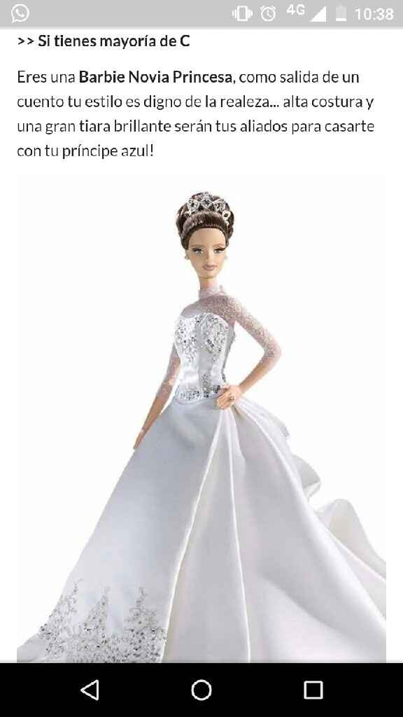 Resultados: ¡Descubre qué Barbie novia eres! - 1