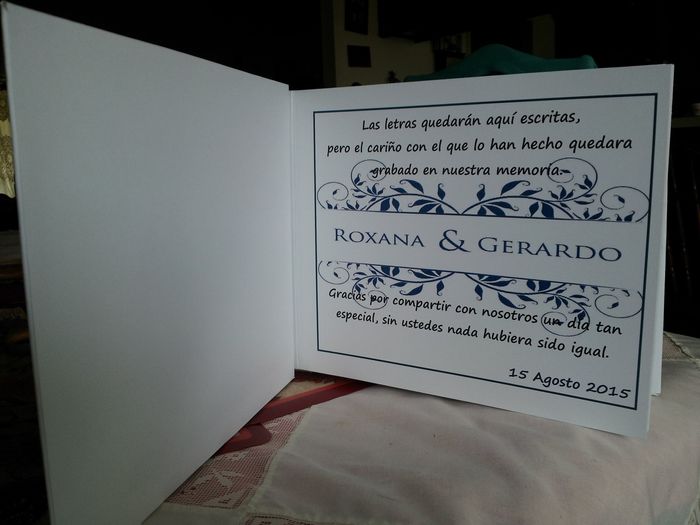 Libro de firmas diy - 2