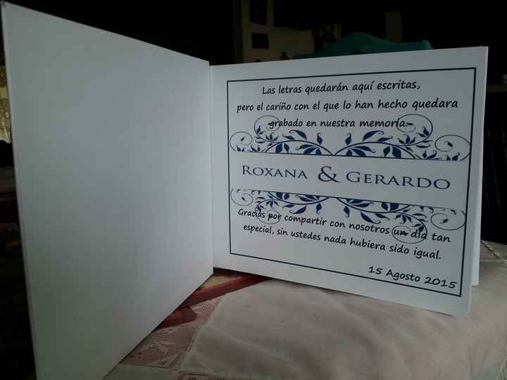 Libro de firmas diy - 2