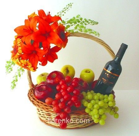 Vino y flores