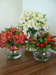 Centros de mesa pequeños