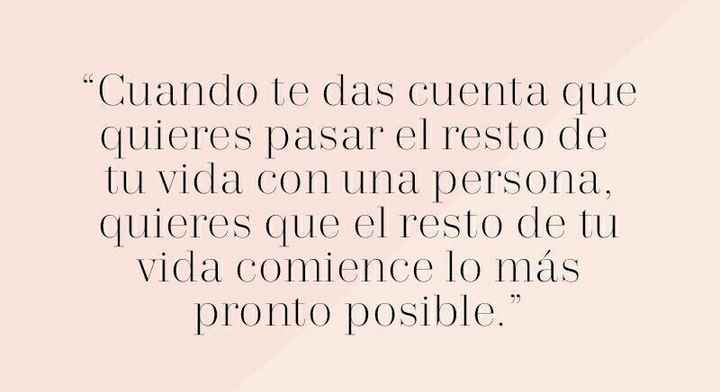 Que ya comience el resto de nuestras vidas 😉 - 1