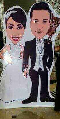 Caricaturas de los novios - 1