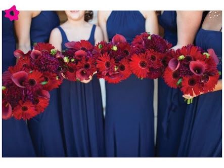 Azul marino y damas de honor de rojo??  sos - 1