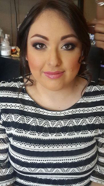 Mi prueba de peinado y maquillaje!!! - 2