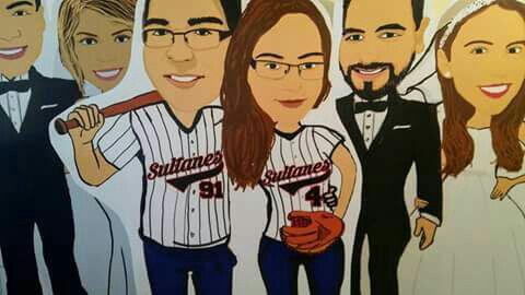 Caricaturas de los novios - 2