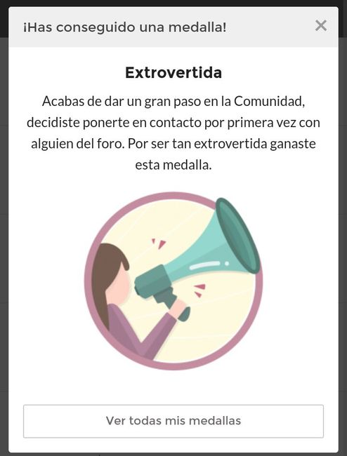 Nueva medalla * extrovertida - 1
